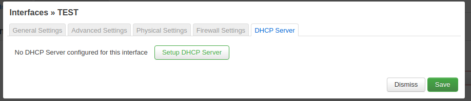 Enable DHCP service.